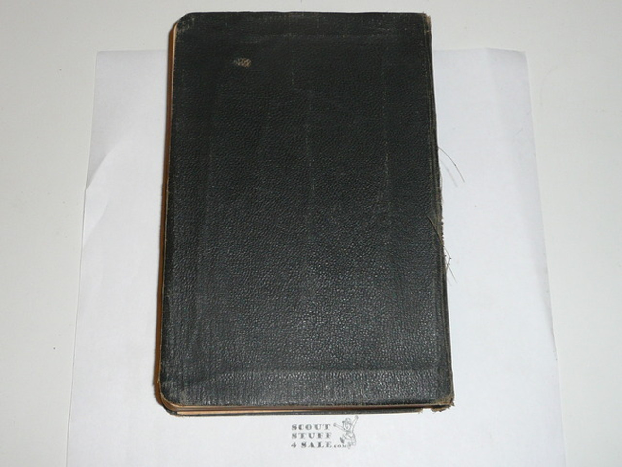 1920 Handbook For Scoutmasters, Second Edition, First Printing, Used Condition with cover separated from spine, black cover