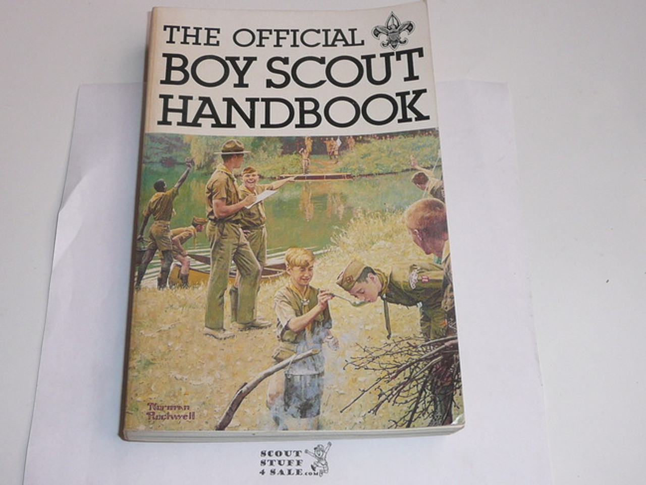 1979 Boy Scout Handbook, Ninth Edition, First Printing, MINT condition, Last Norman Rockwell Cover