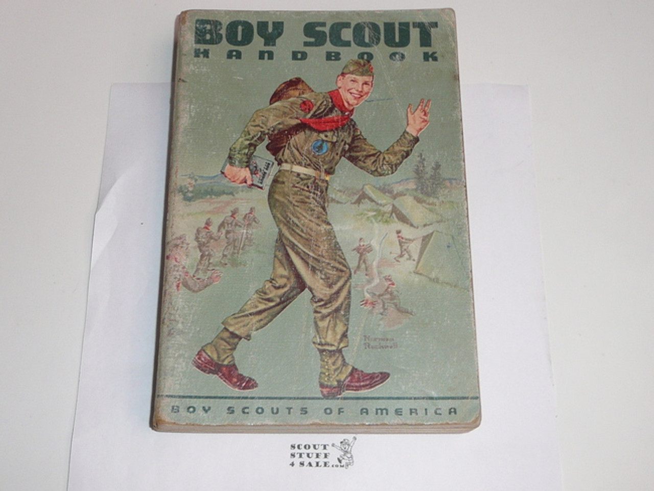 1964 Boy Scout Handbook, Sixth Edition, Sixth Printing, Used condition, Norman Rockwell Cover