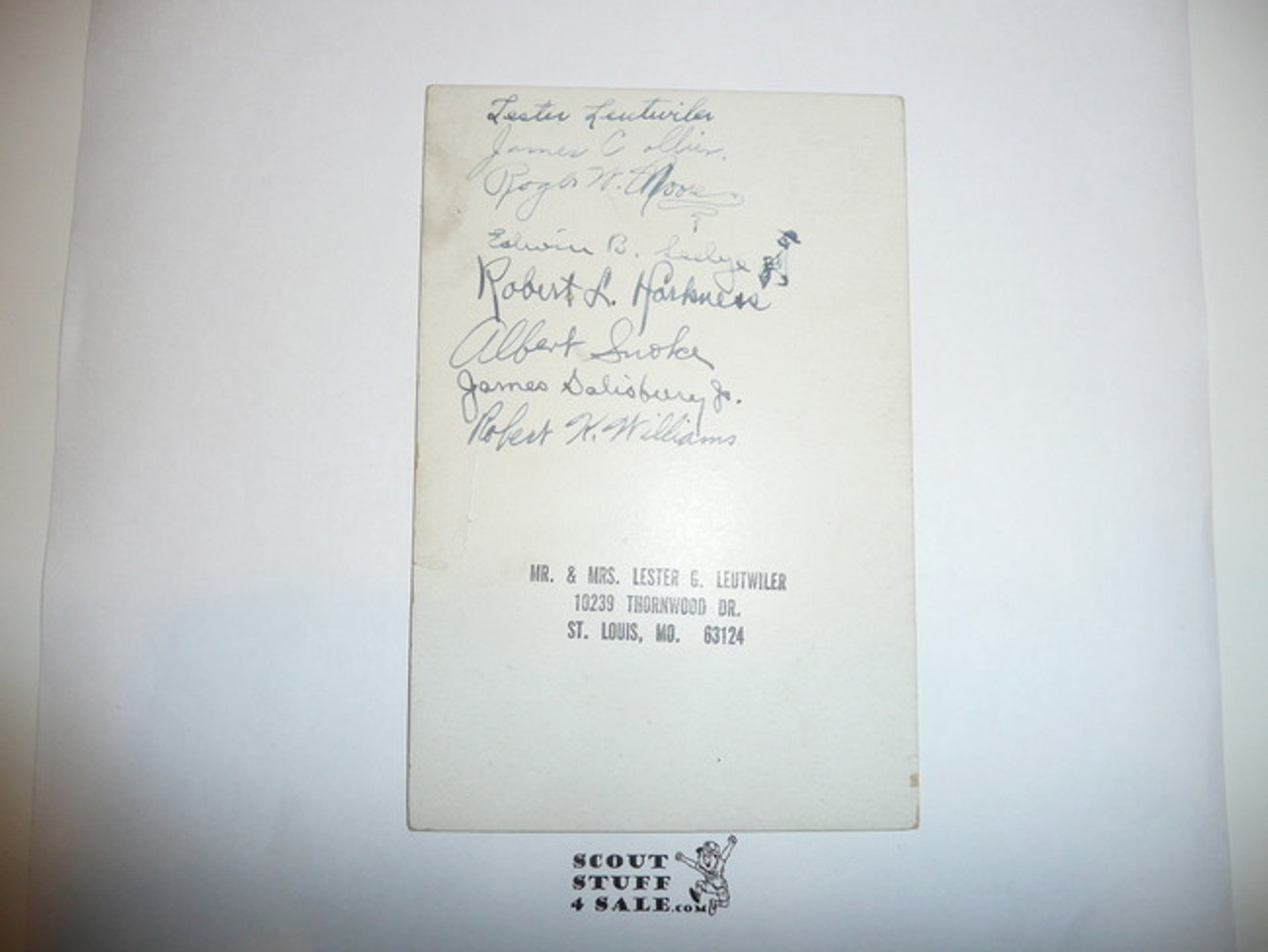 1924 World Jamboree Welcome Home Dinner Menu For Jamboree Troop With Signatures of Some Contingent Members