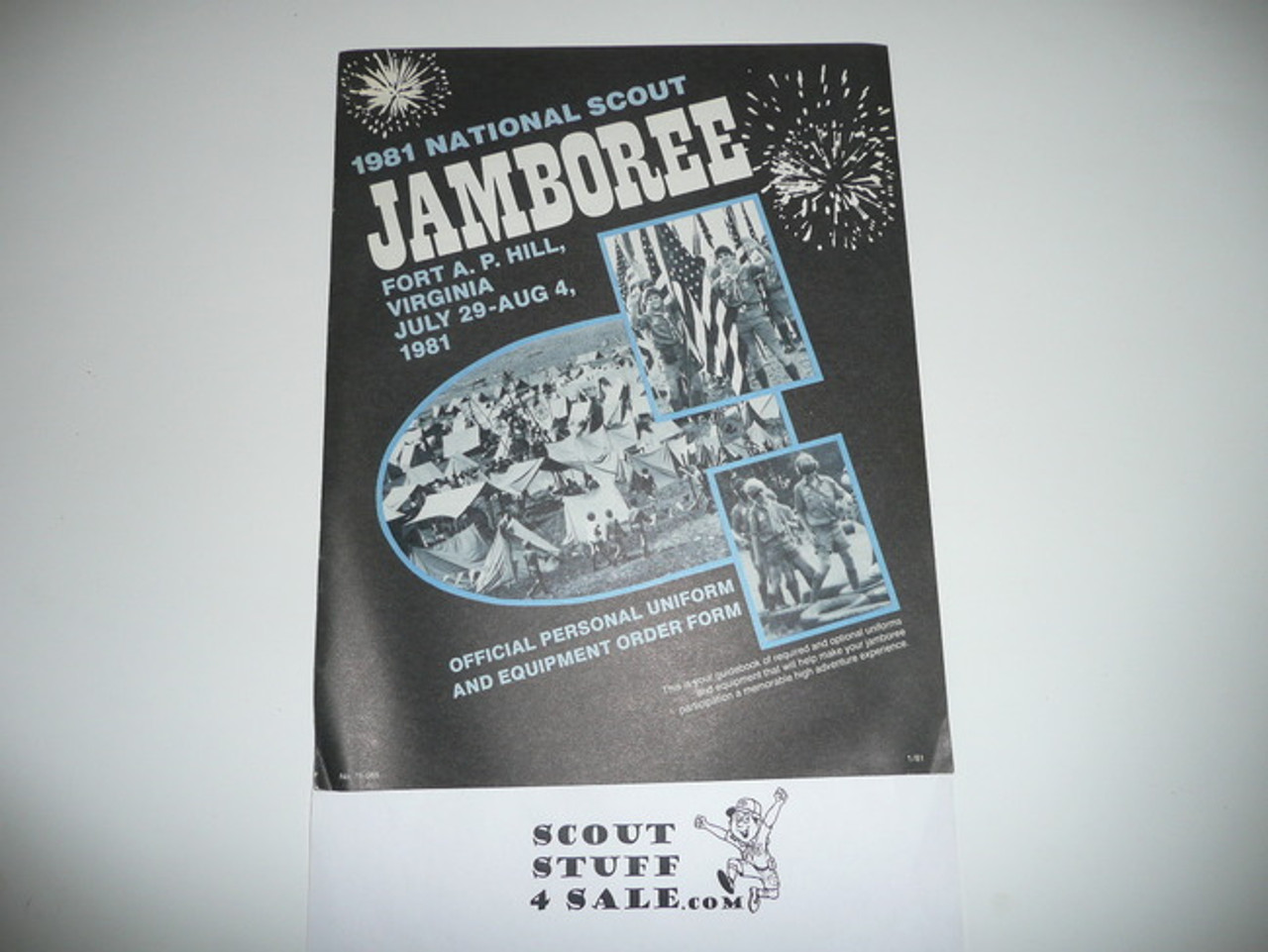1981 National Jamboree Uniform and Equipment Catalog and Order Form