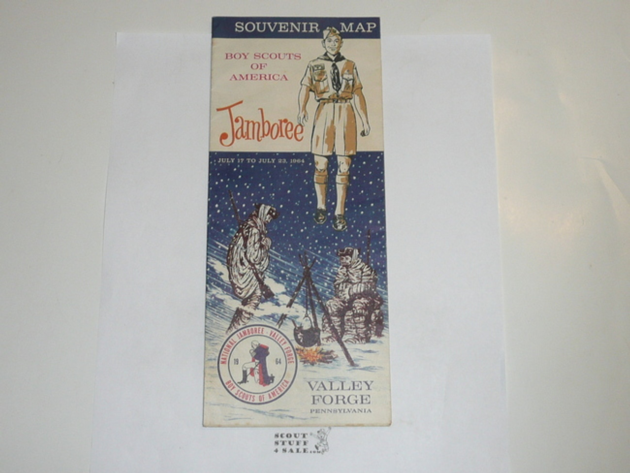 1964 National Jamboree Souvenier Map