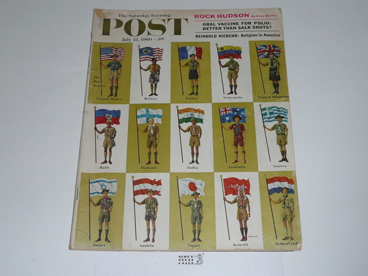 1960 Saturday Evening Post with Scouts of the World Cover and Article, July 23