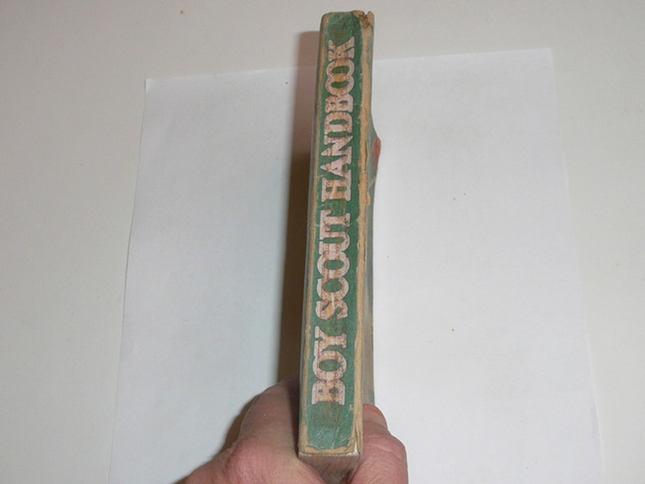 1944 Boy Scout Handbook, Fourth Edition, Thirty-seventh Printing, Norman Rockwell Cover, used with cover spine and some page wear