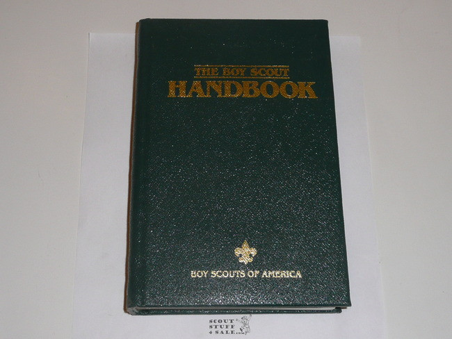 1990 Boy Scout Handbook, Tenth Edition, First Printing, RARE Leatherbound Presidential Printing #2497/3000, MINT condition