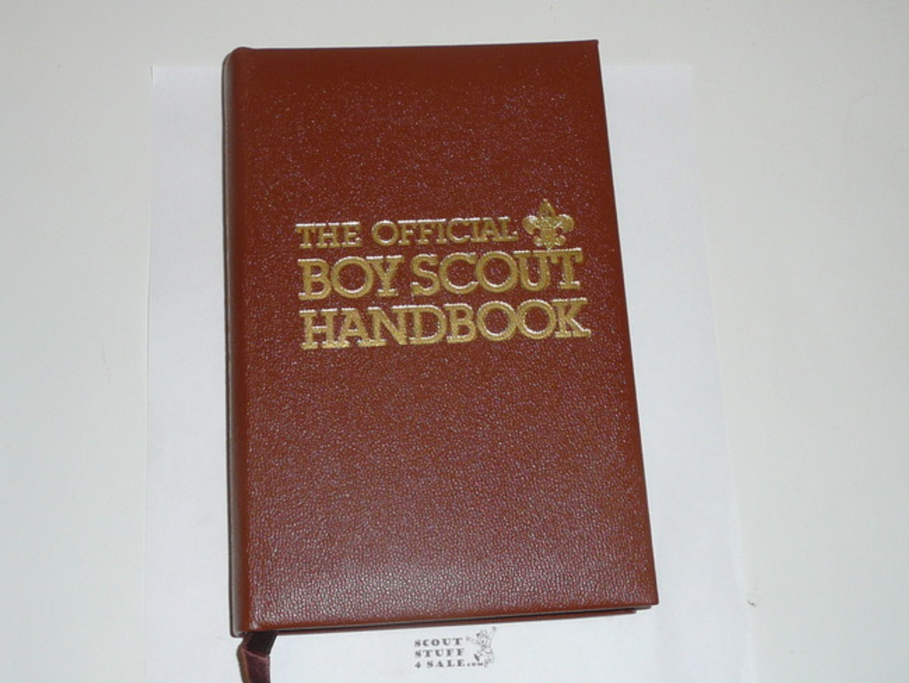 1979 Boy Scout Handbook, Ninth Edition, First Printing, RARE leatherbound copy #130, Inscribed and signed by Bill Hillcourt and JL Tarr, MINT condition