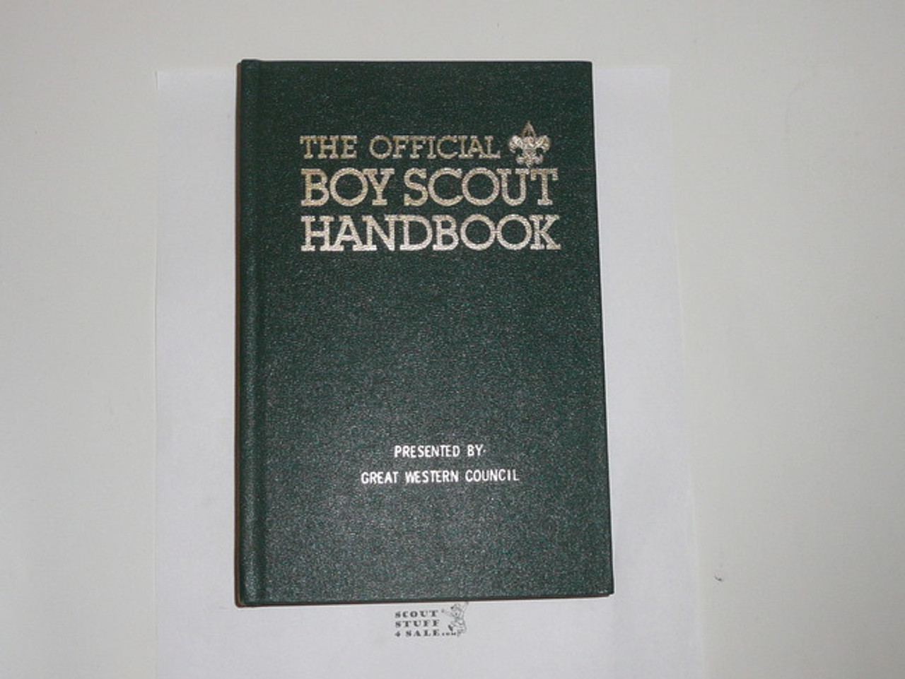 1979 Boy Scout Handbook, Ninth Edition, First Printing, RARE presentation hardbound copy, MINT condition, inscribed by Scout Executive