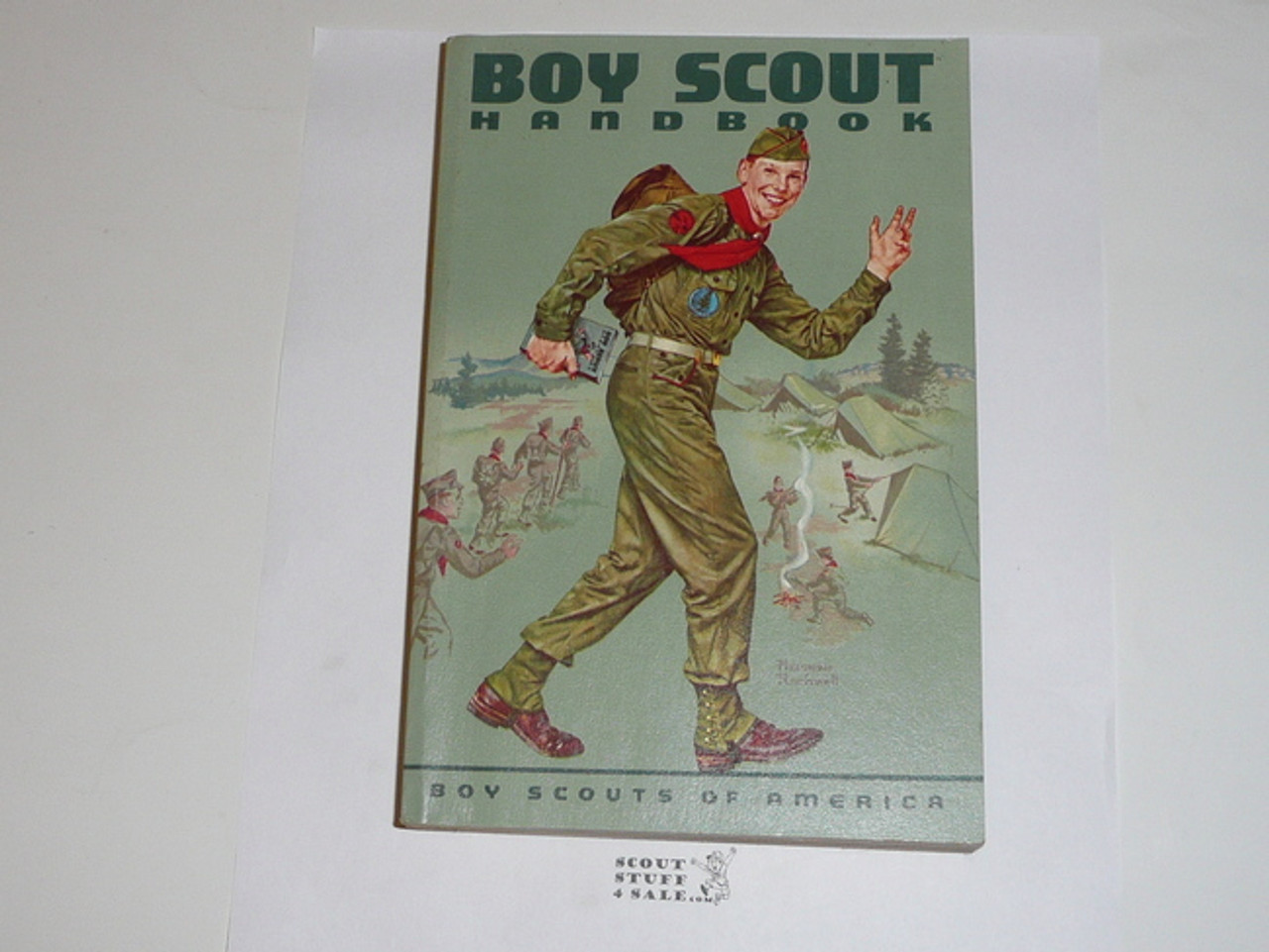 1965 Boy Scout Handbook, Sixth Edition, Seventh Printing, MINT condition, Norman Rockwell Cover