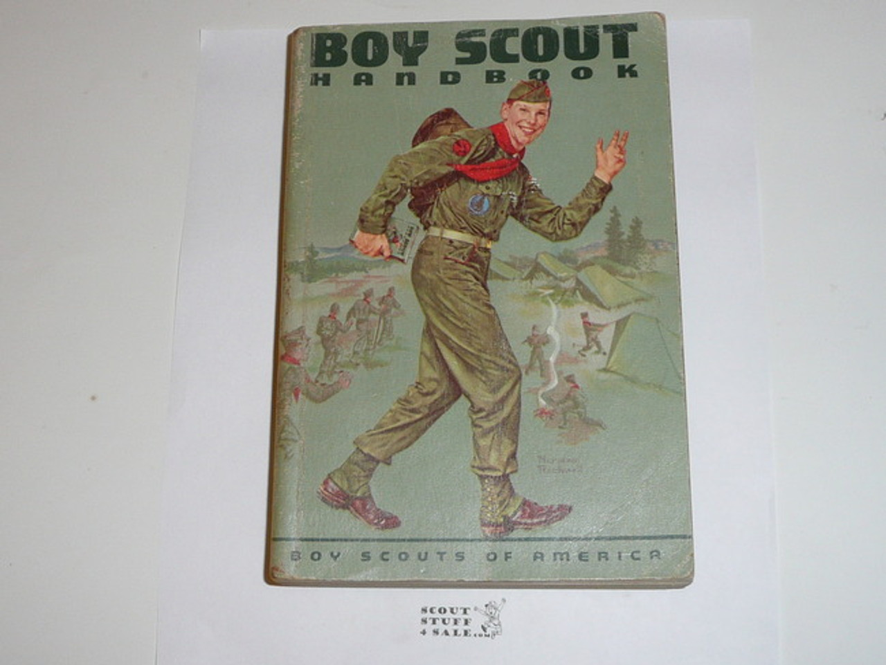 1961 Boy Scout Handbook, Sixth Edition, Third Printing, MINT condition, Norman Rockwell Cover