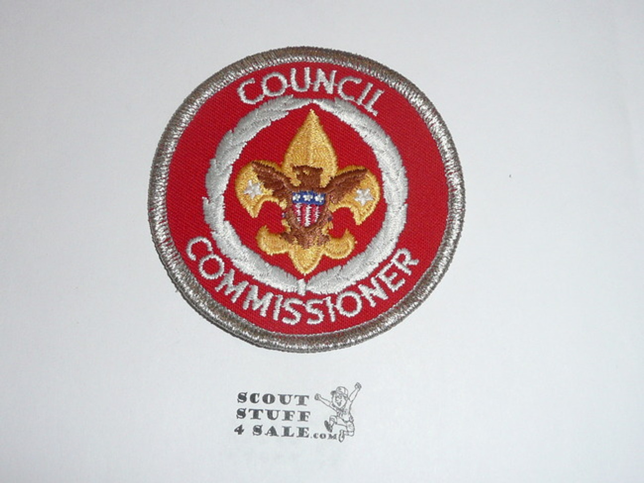 Council Commissioner Patch (SC10), tan/copper eagle, sewn
