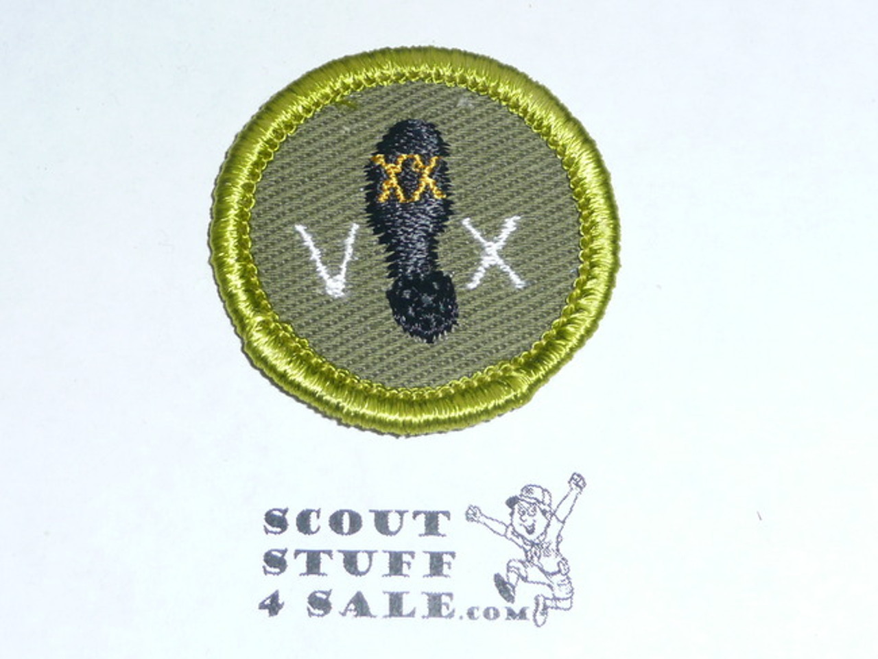 Hiking - Type F - Rolled Edge Twill Merit Badge (1961-1968)