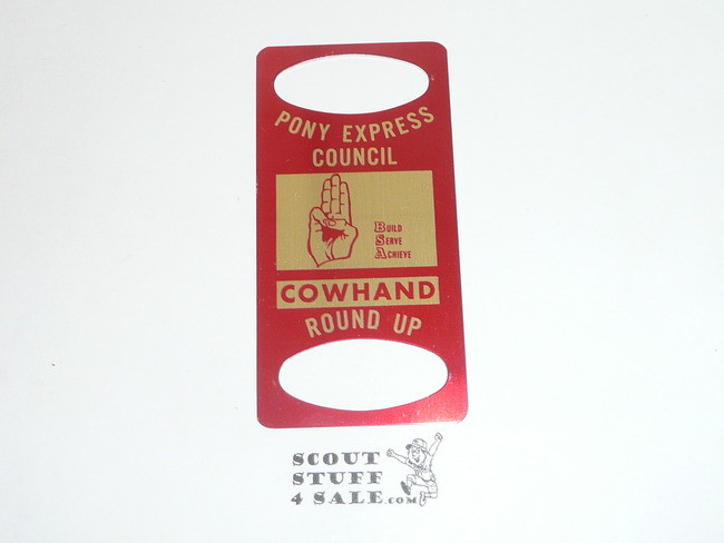 Pony Express Council 1960's Round-Up Neckerchief Slide