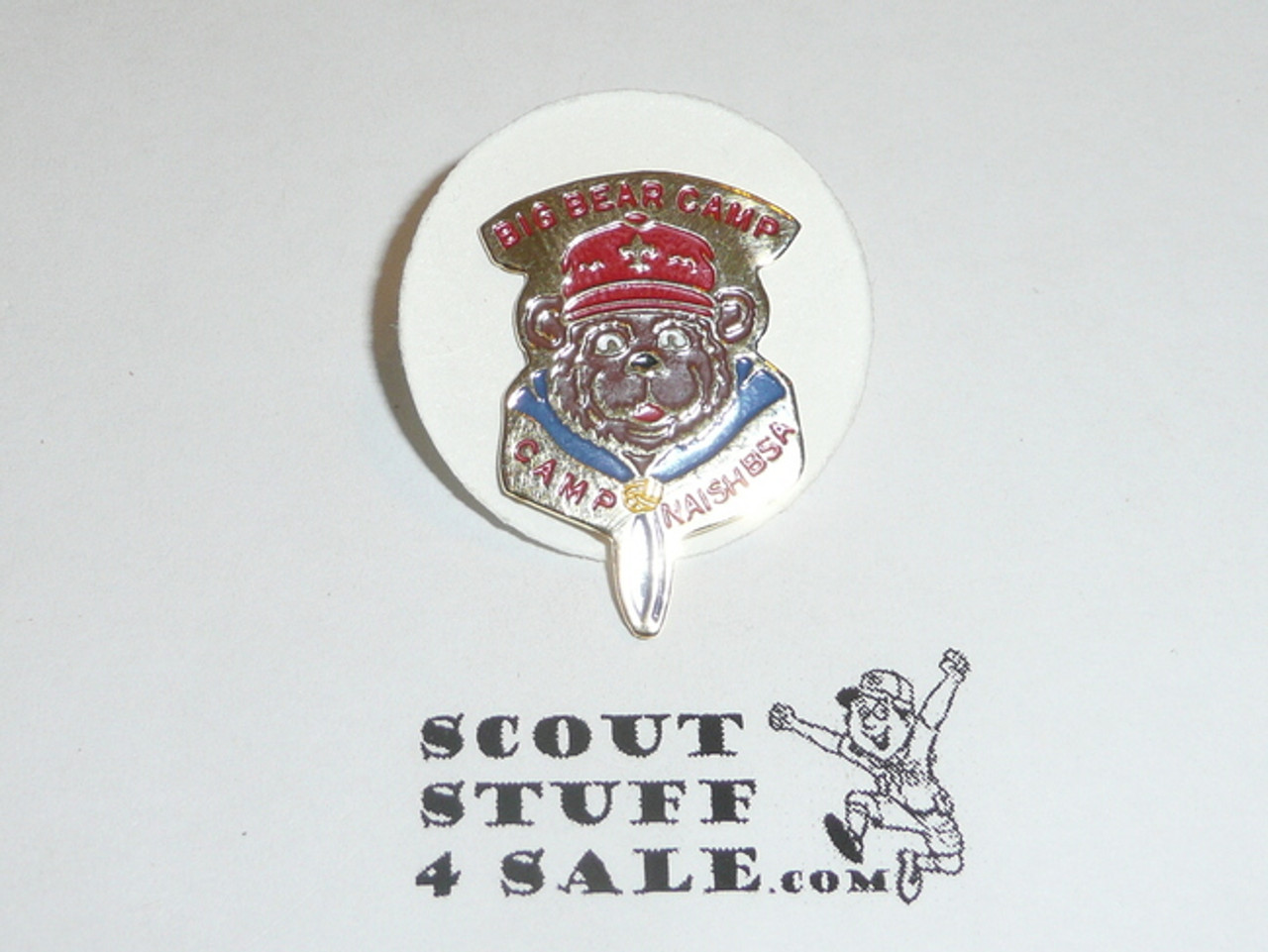 Camp Naish Big Bear Camp 1980's Pin