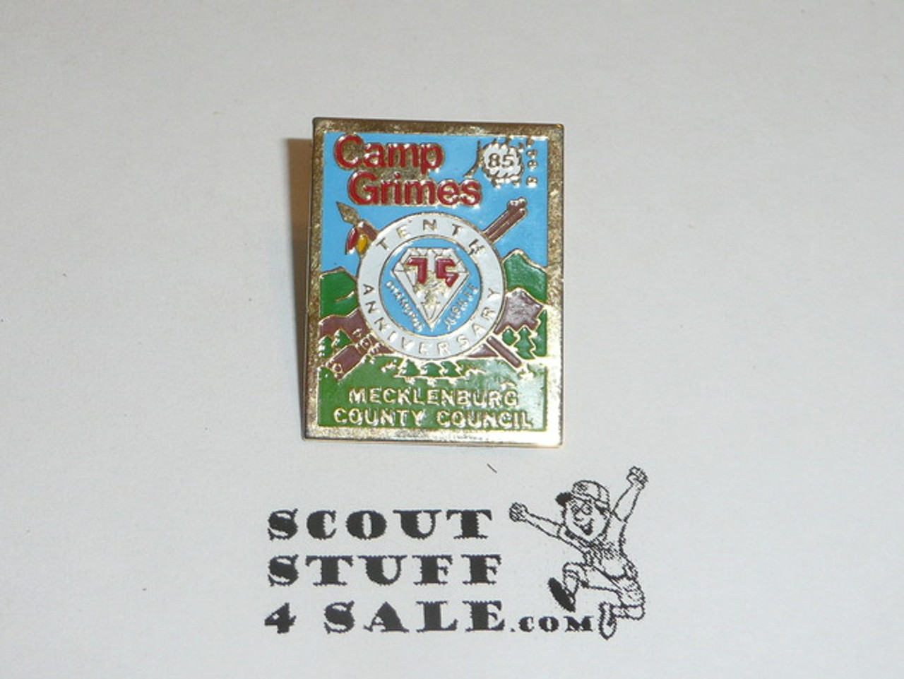 Camp Grimes 1985 Diamond Jubilee Pin