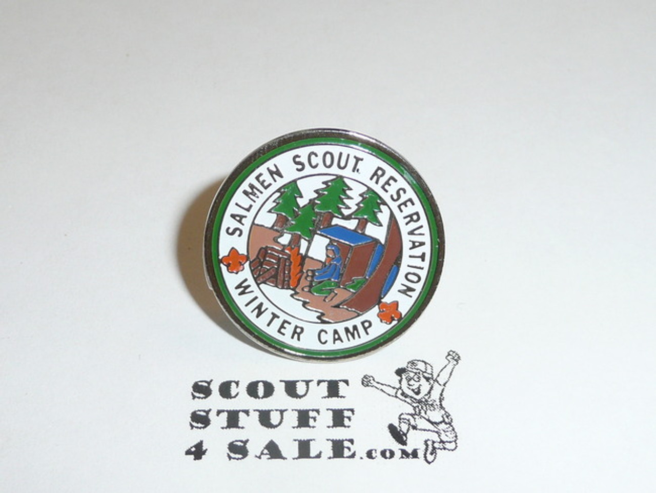 Salmen Scout Reservation 1980's Winter Camp Pin