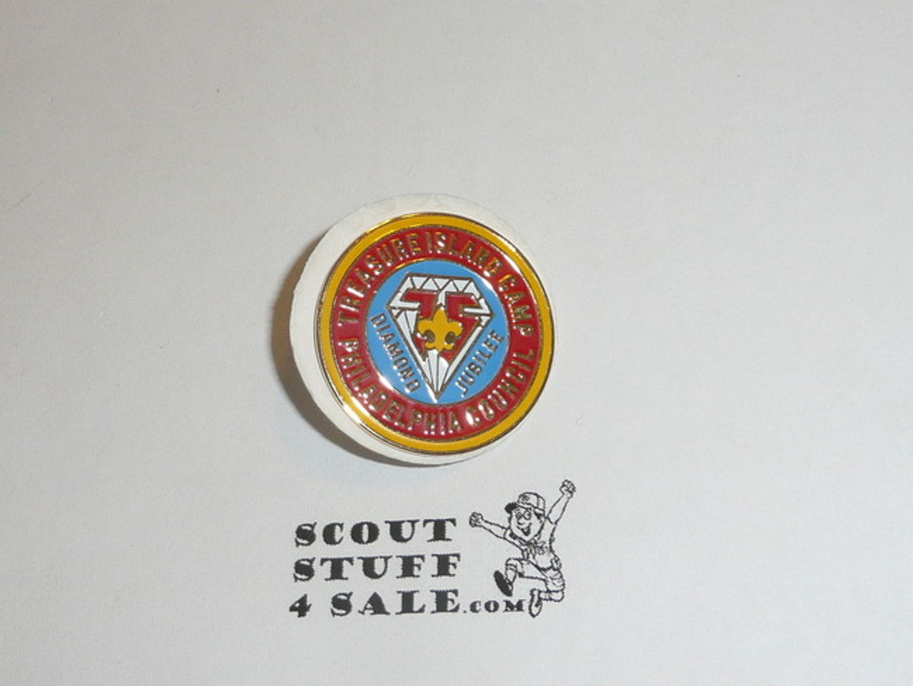 Treasure Island Scout Ranch 1985 Diamond Jubilee Pin