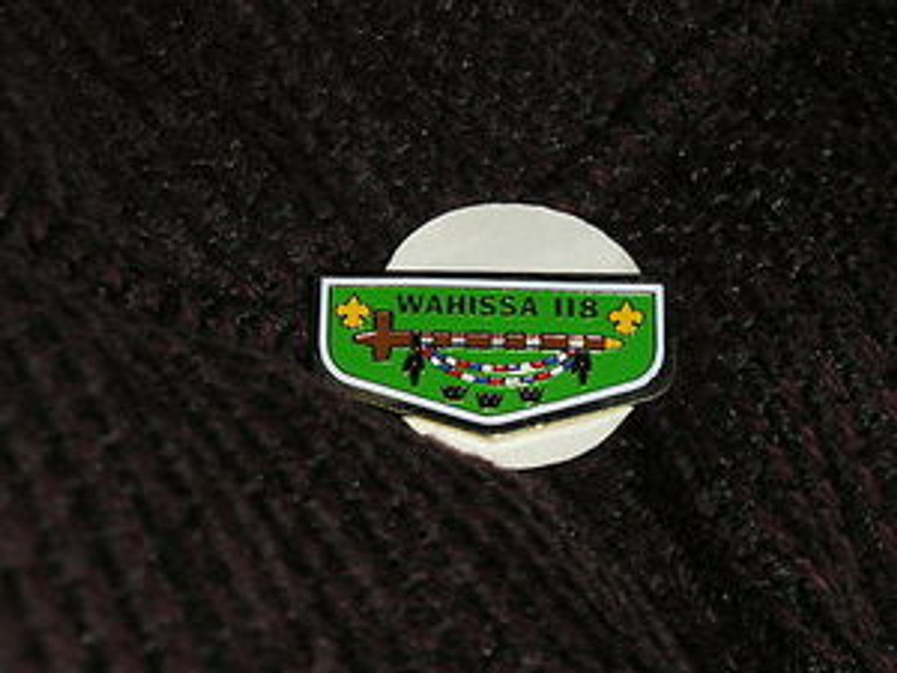 Wahissa O.A. Lodge #118 Flap Pin W/fdl - Scout