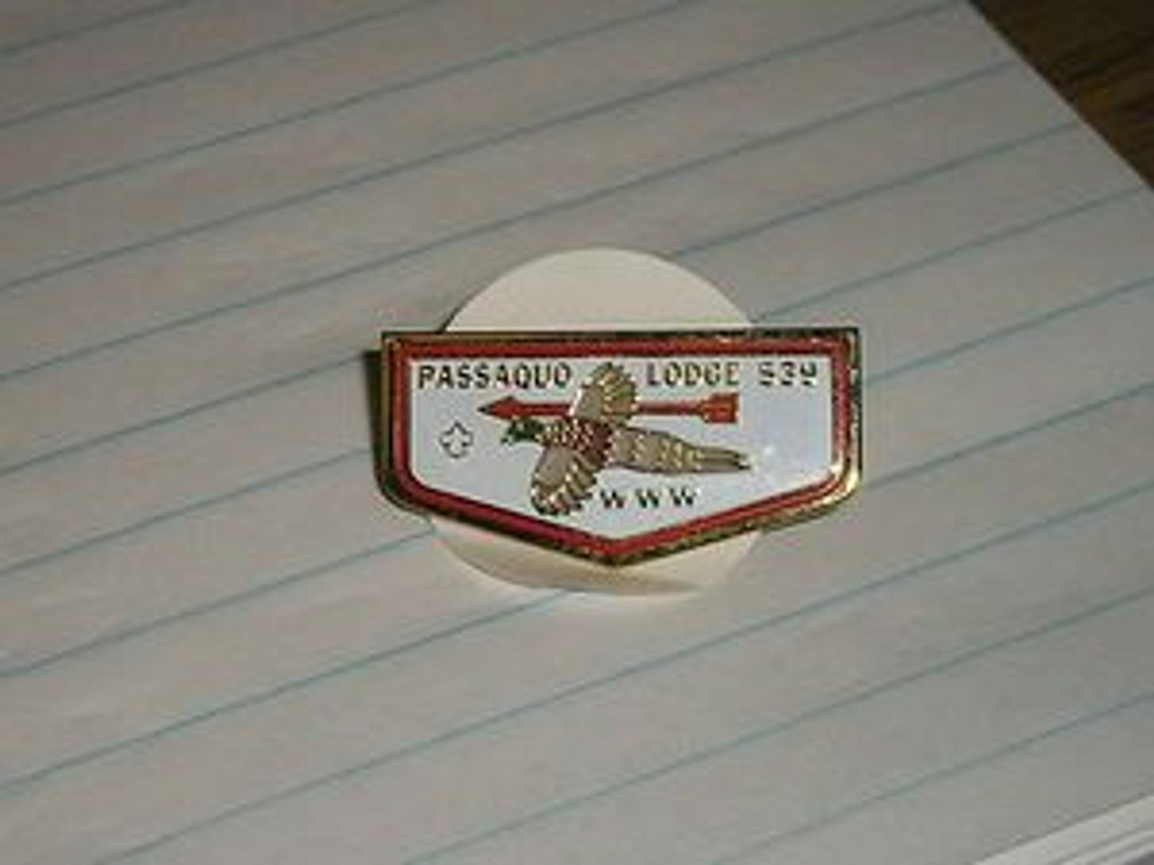 Passaquo O.A. Lodge #539 Flap Pin - Scout