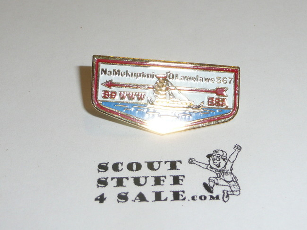NaMokupuni 'O Lawelawe O.A. Lodge #567 1989 Flap Pin