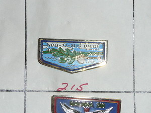 Noo-Ti-Mis Oh'Ke O.A. Lodge #215 Flap Shaped Pin - Scout