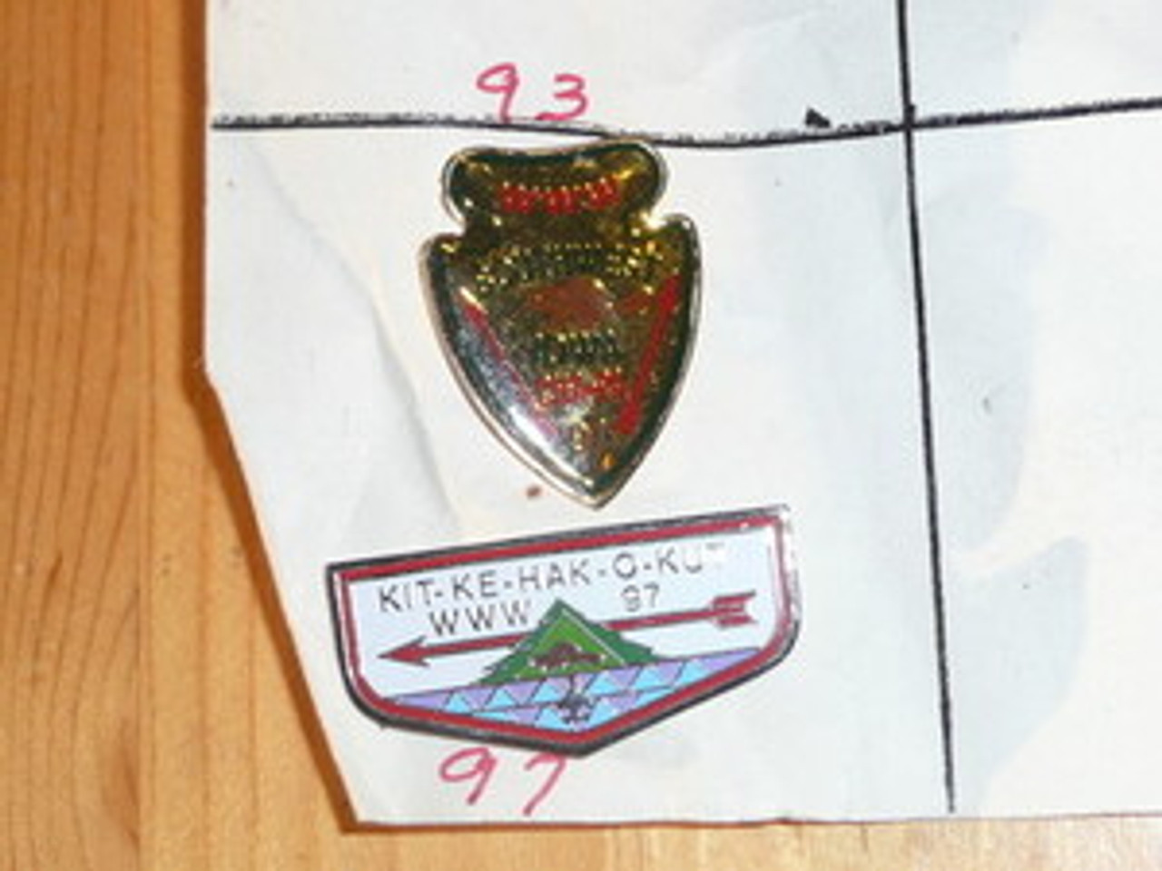 Kit-Ke-Hak-O-Kut O.A. Lodge #97 Flap Shaped Pin - Scout