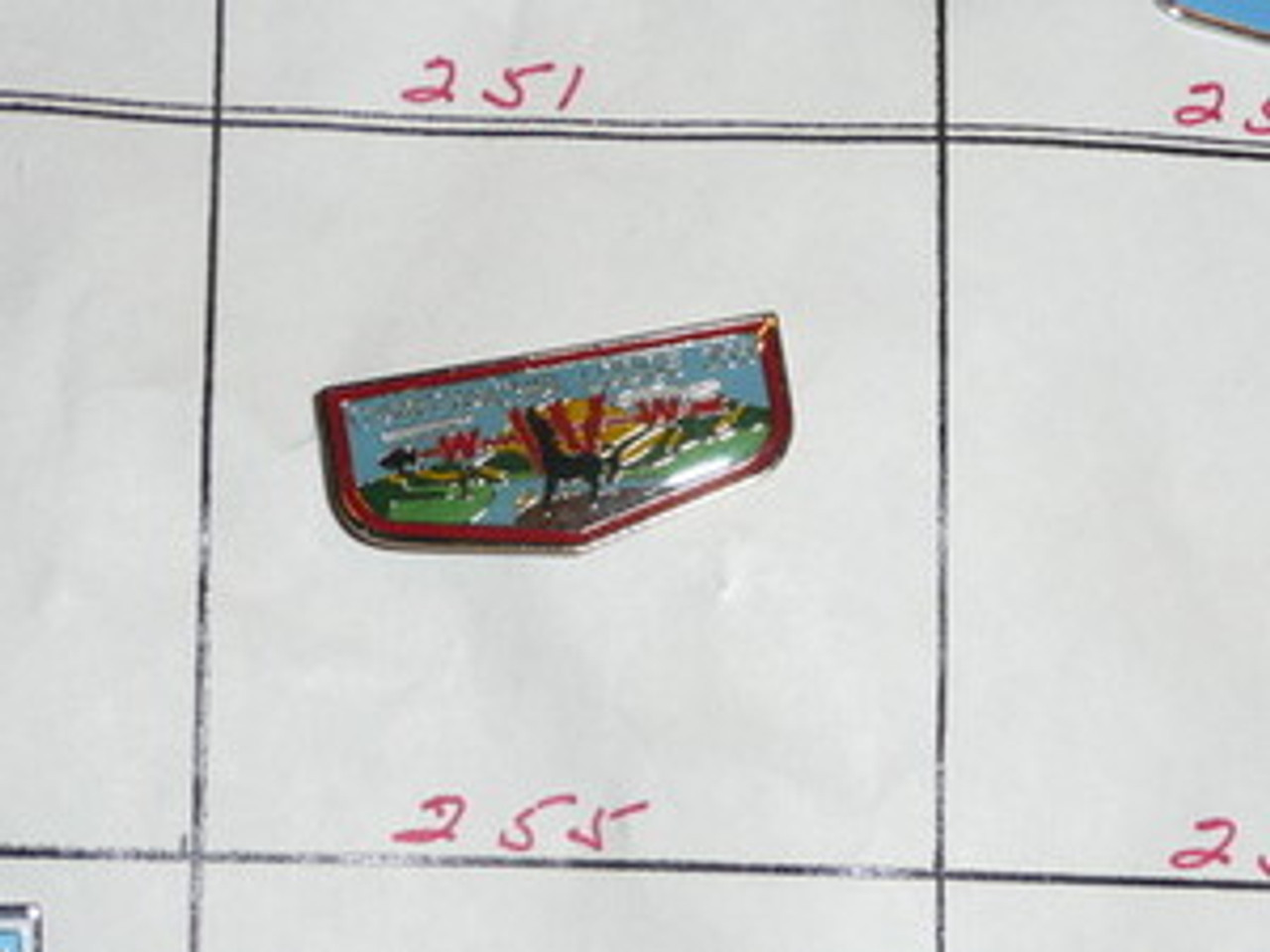 Gyantwachia O.A. Lodge #255 Flap Shaped Pin - Scout