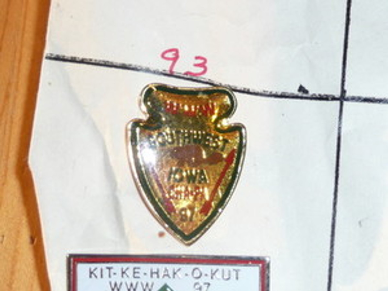 Cha-Pa O.A. Lodge #97 Arrowhead Shaped Pin - Scout