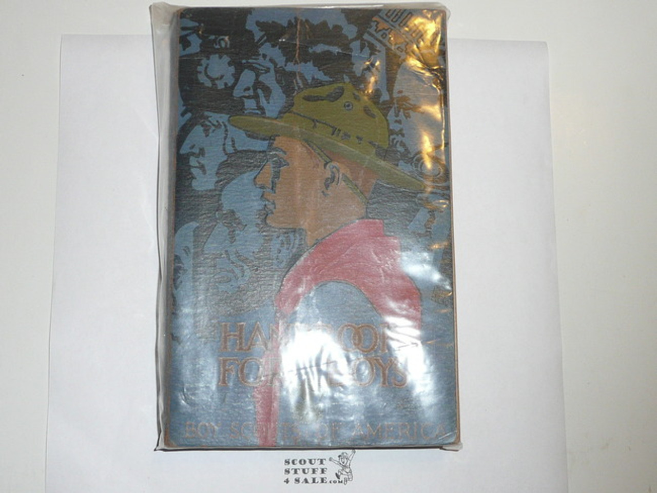 1932 Boy Scout Handbook, Third Edition, Sixteenth Printing, Norman Rockwell Cover, near MINT with lt edge wear and a small cover crease