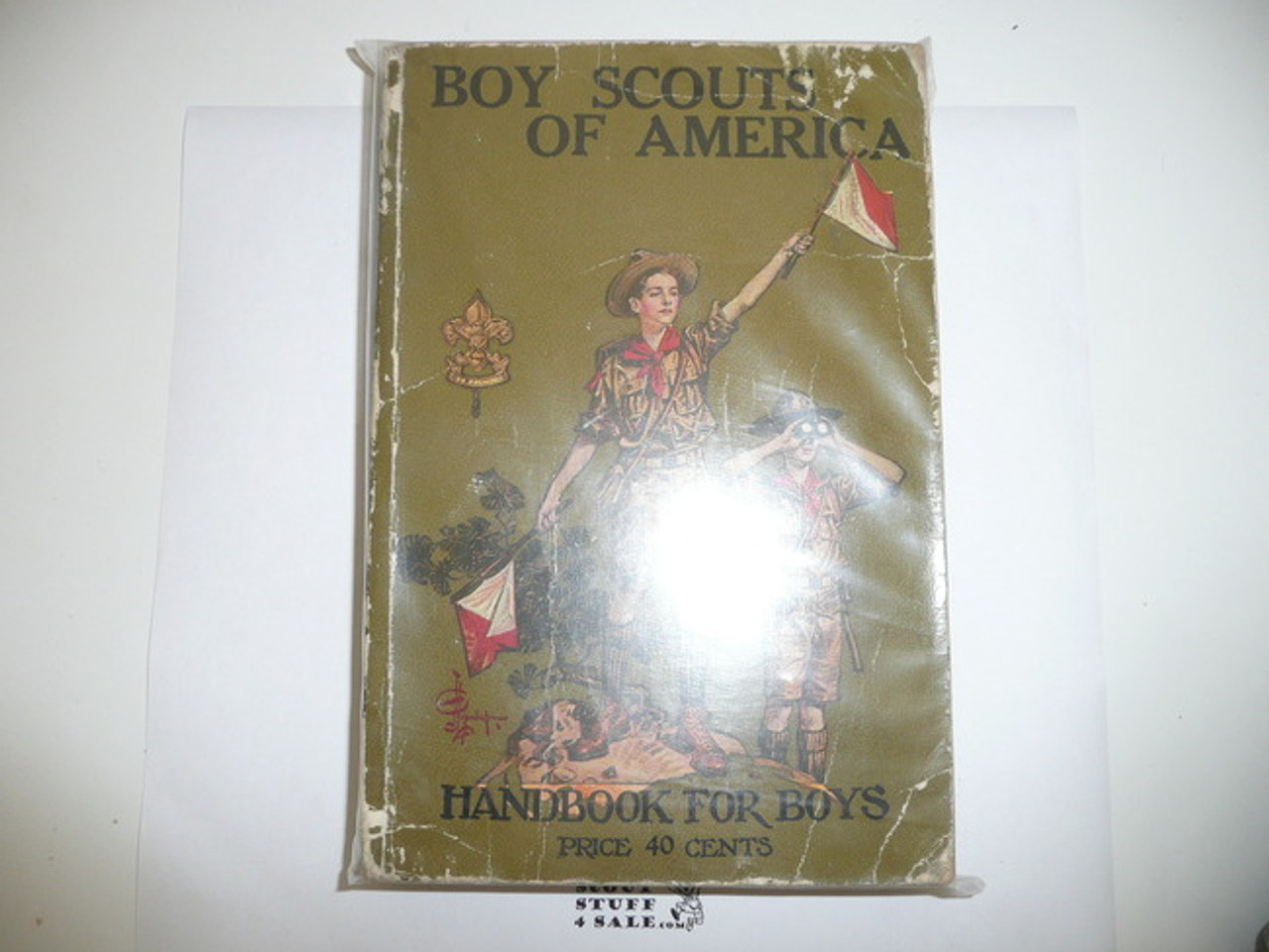 1926 Boy Scout Handbook, Second Edition, Thirty-fifth Printing, minimal spine and cover wear