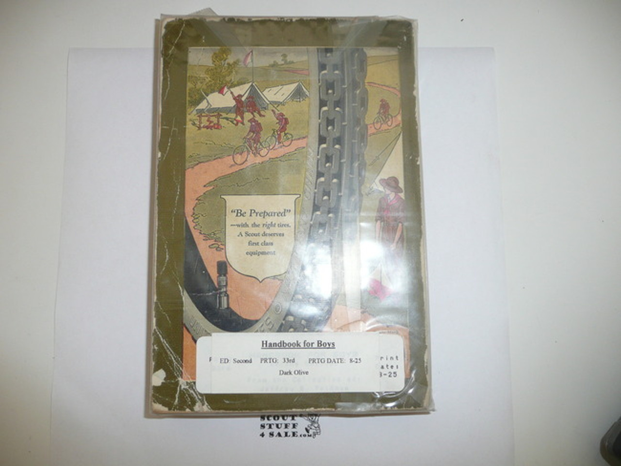 1925 Boy Scout Handbook, Second Edition, Thirty-third Printing, little spine or cover wear