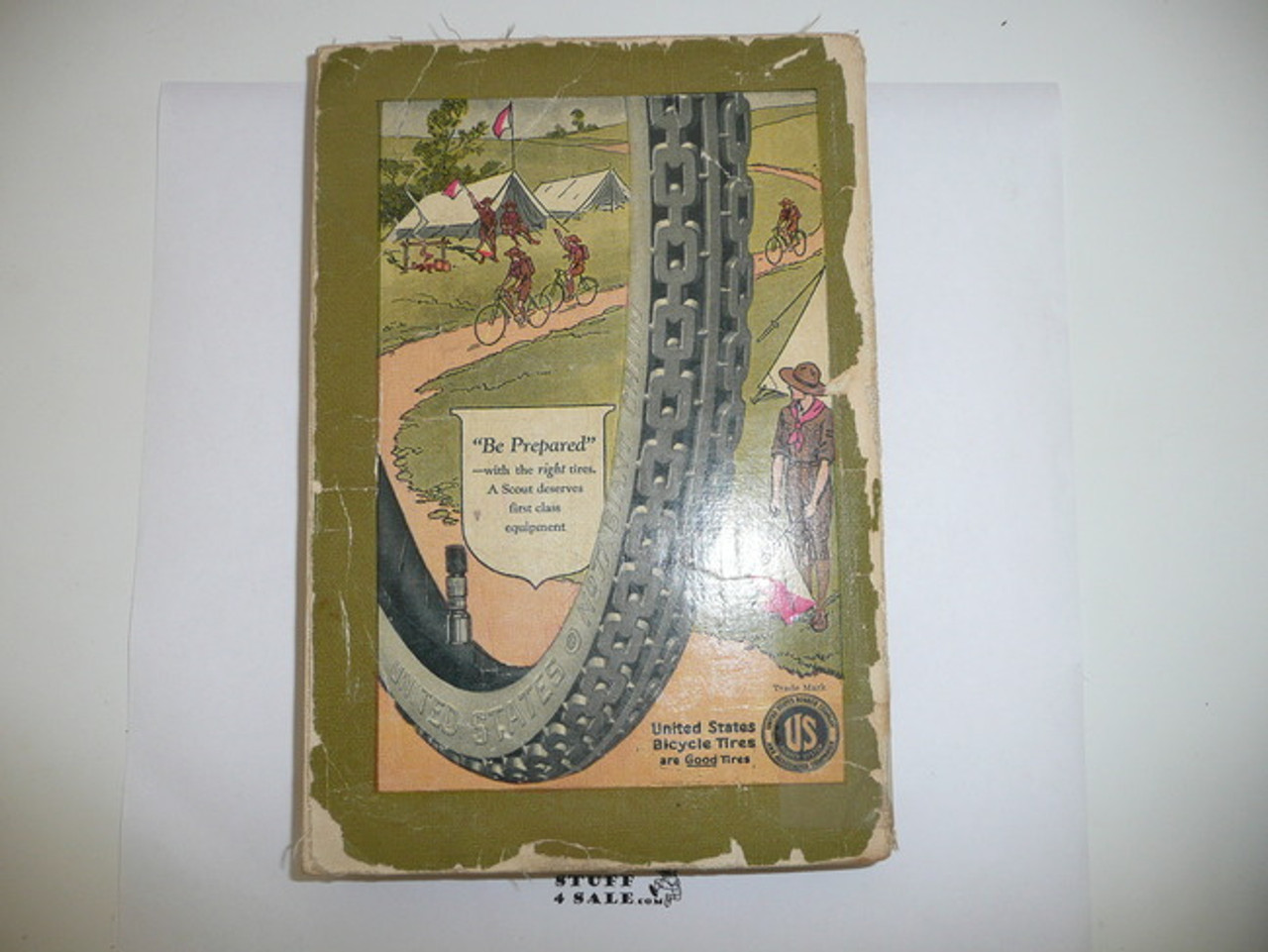 1925 Boy Scout Handbook, Second Edition, Thirty-first Printing, spine and cover wear