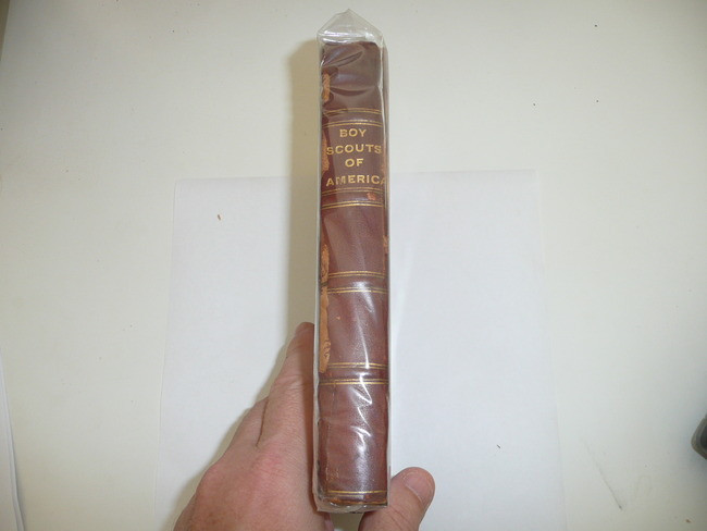 1923 Boy Scout Handbook, Second Edition, Twenty-ninth Printing, leather bound, some spine damage