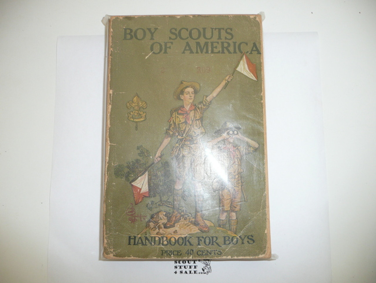 1922 Boy Scout Handbook, Second Edition, Twenty-sixth Printing, some spine wear