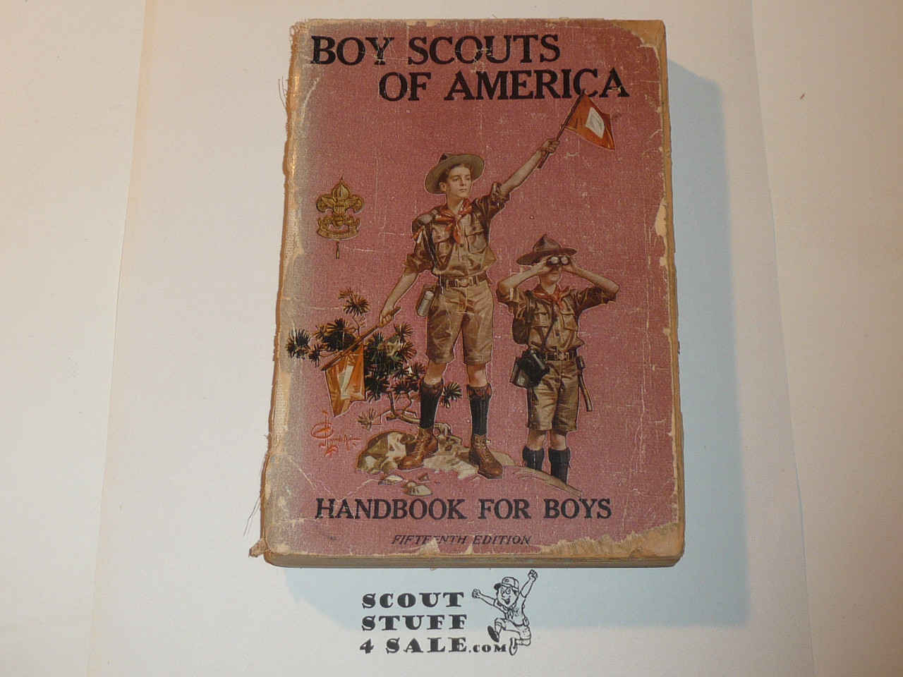 1916 Boy Scout Handbook, Second Edition, Fifteenth Printing, some wear, spine faded