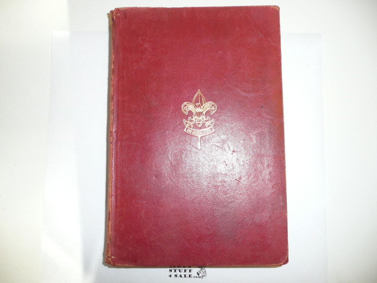 1917 Boy Scout Handbook, Second Edition, Sixteenth Printing, Red Leather binding, light wear