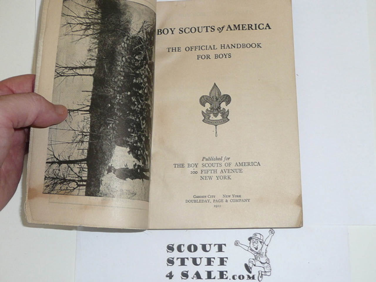 1912 Boy Scout Handbook, First Edition, Third Printing (RARE), Near Mint, Some Water Marks on Cover