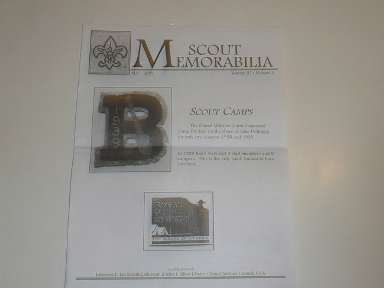 Scout Memorabilia Magazine, 2002, Vol 37 #3