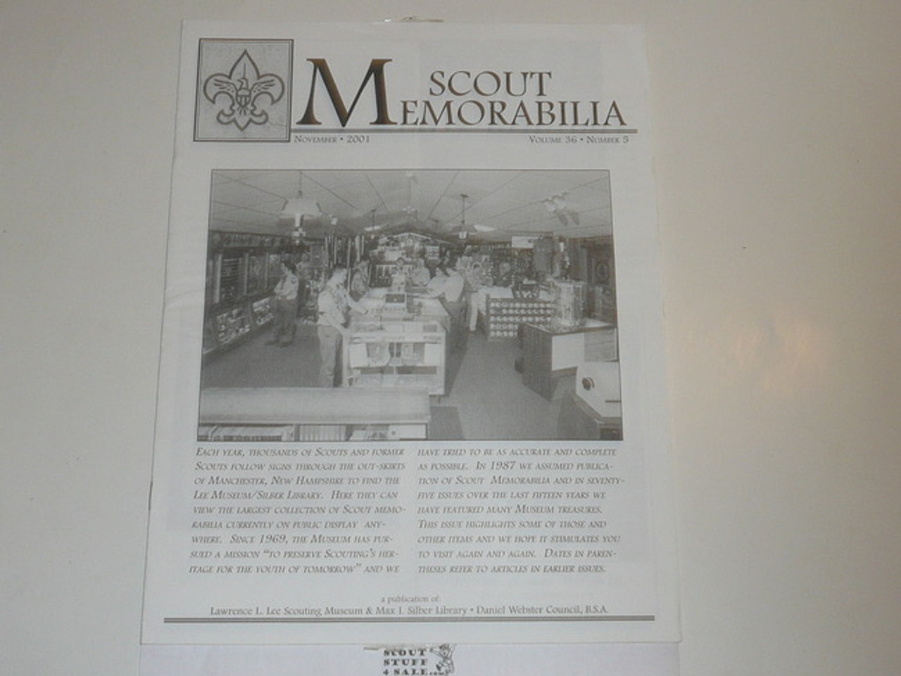 Scout Memorabilia Magazine, 2001, Vol 36 #5