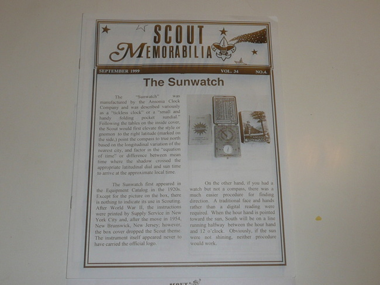 Scout Memorabilia Magazine, 1999, Vol 34 #4
