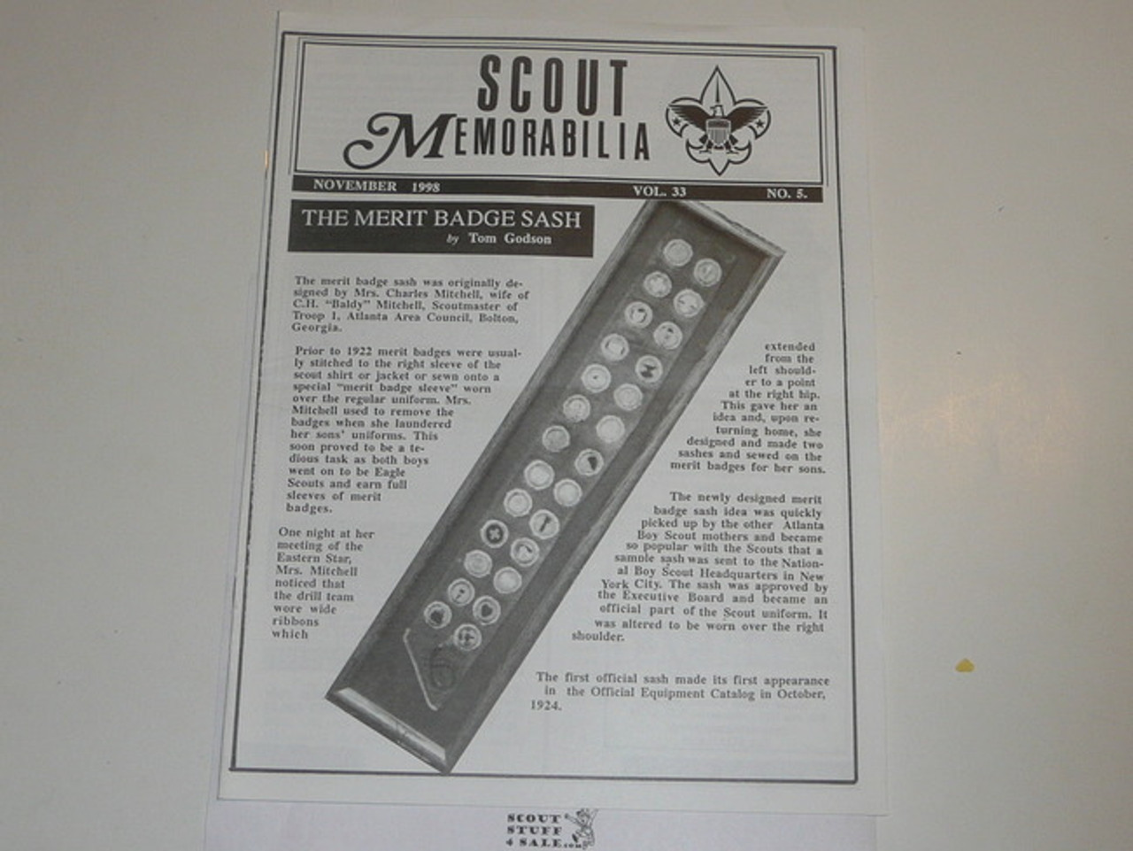 Scout Memorabilia Magazine, 1998, Vol 33 #5