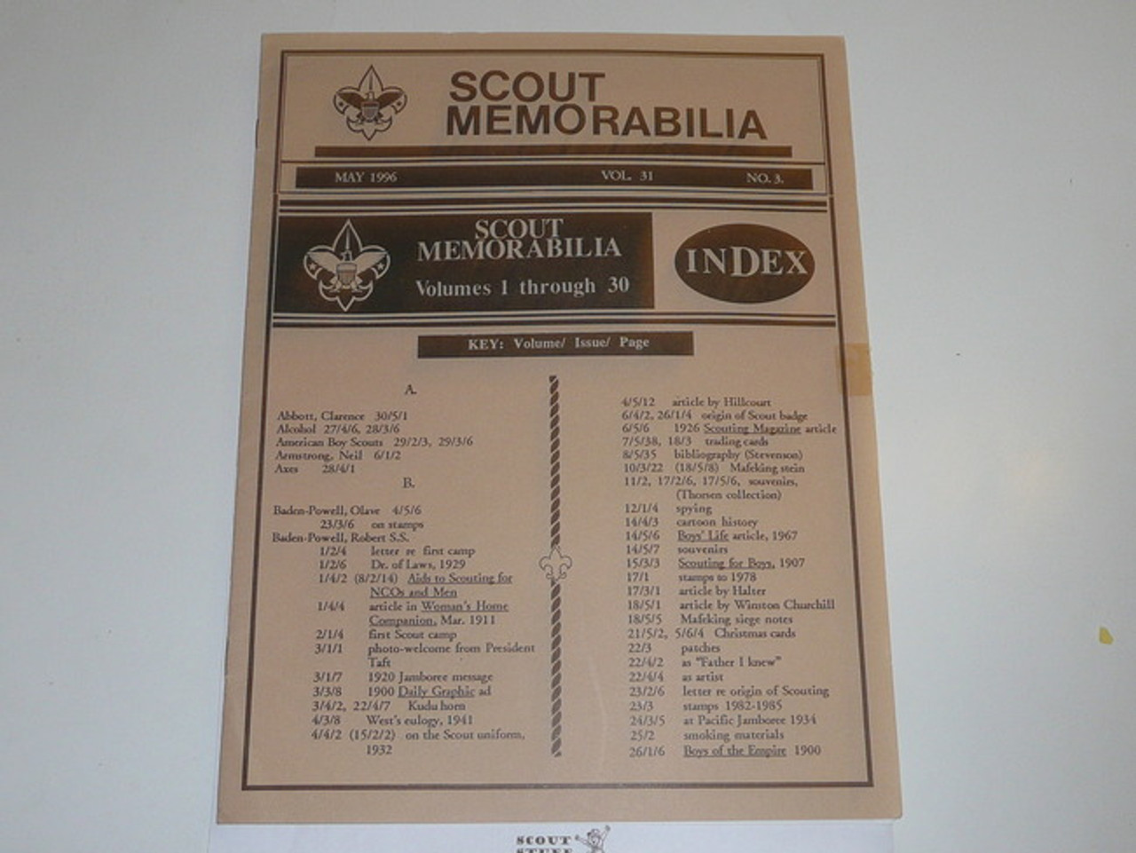 Scout Memorabilia Magazine, 1996, Vol 31 #3