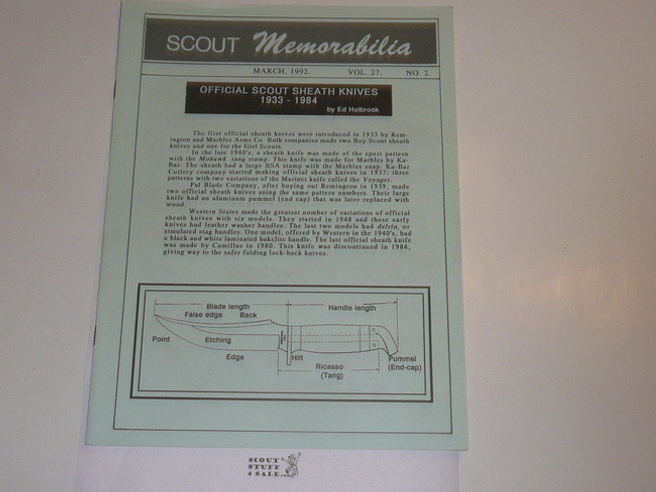 Scout Memorabilia Magazine, 1992, Vol 27 #2