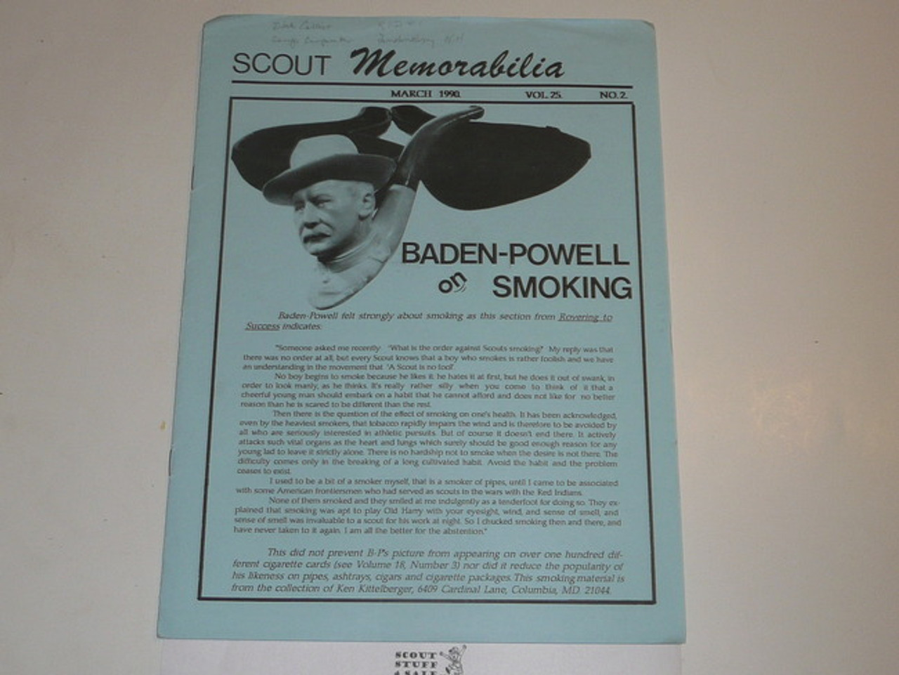 Scout Memorabilia Magazine, 1990, Vol 25 #2