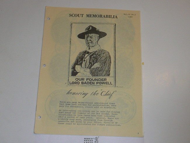 Scout Memorabilia Magazine, 1987, Vol 22 #3