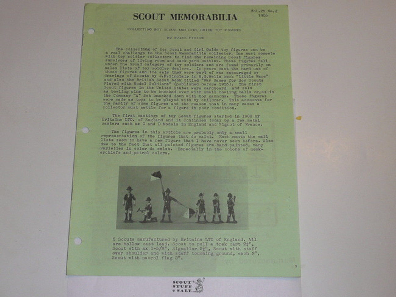 Scout Memorabilia Magazine, 1986, Vol 21 #2