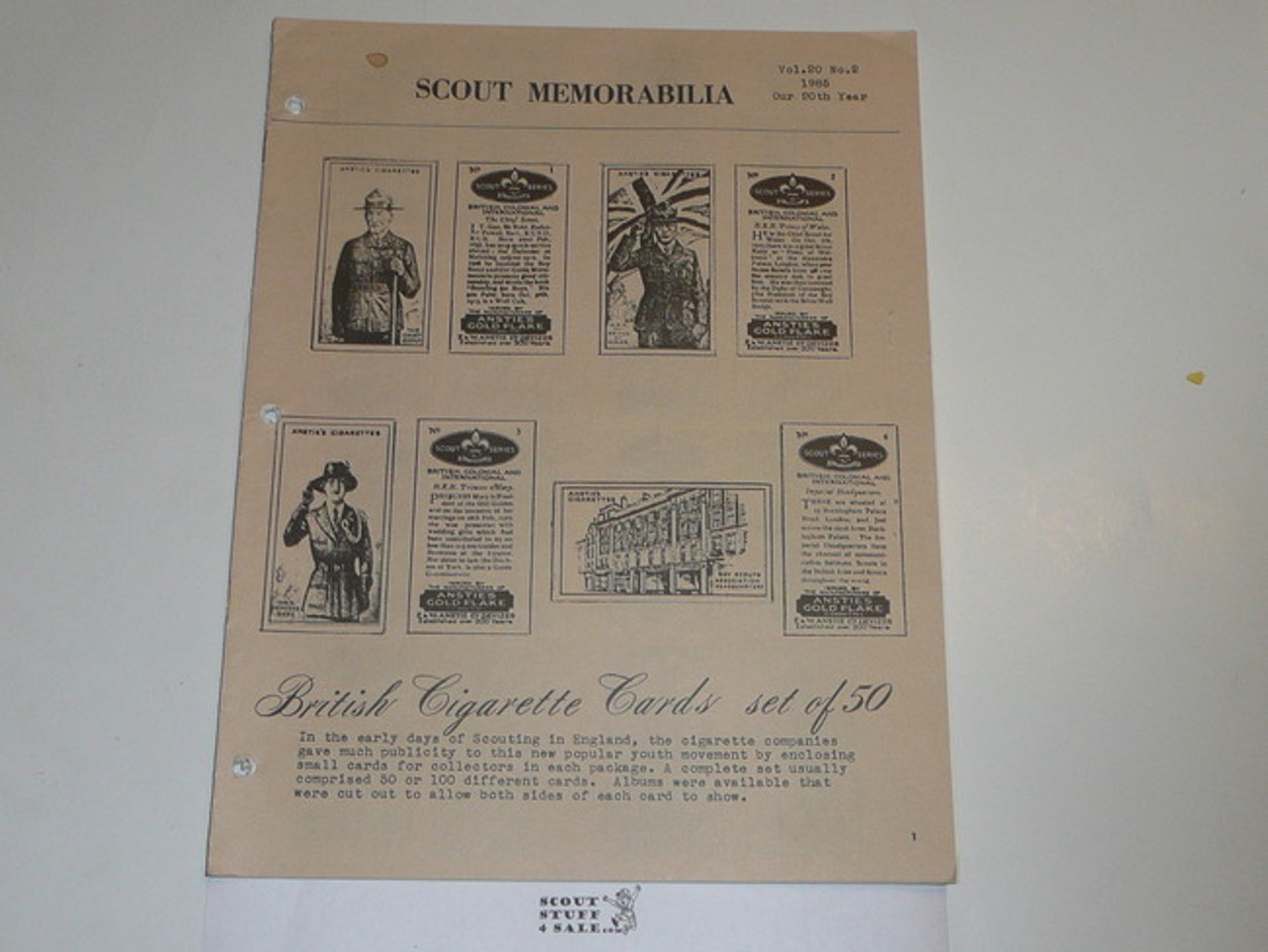 Scout Memorabilia Magazine, 1985, Vol 20 #2