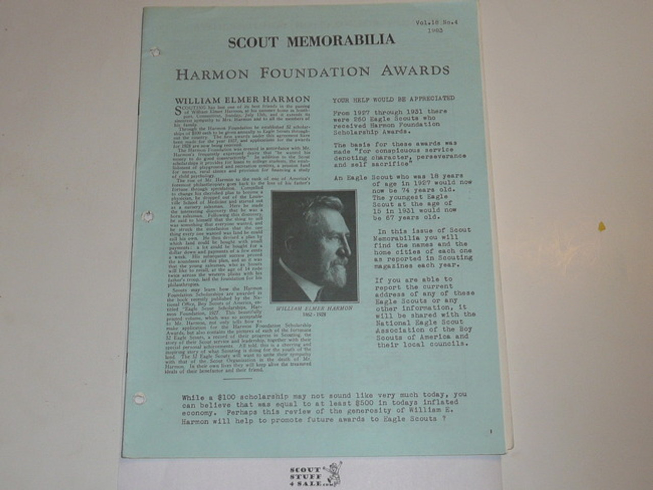 Scout Memorabilia Magazine, 1983, Vol 18 #4