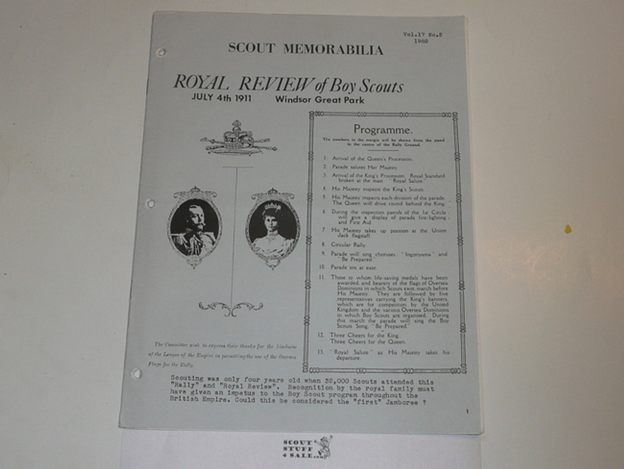 Scout Memorabilia Magazine, 1982, Vol 17 #5