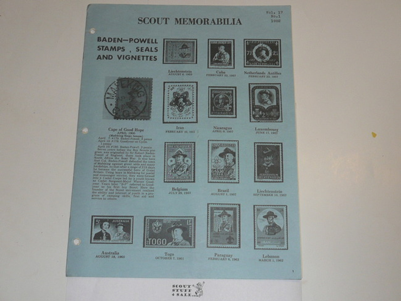 Scout Memorabilia Magazine, 1982, Vol 17 #1