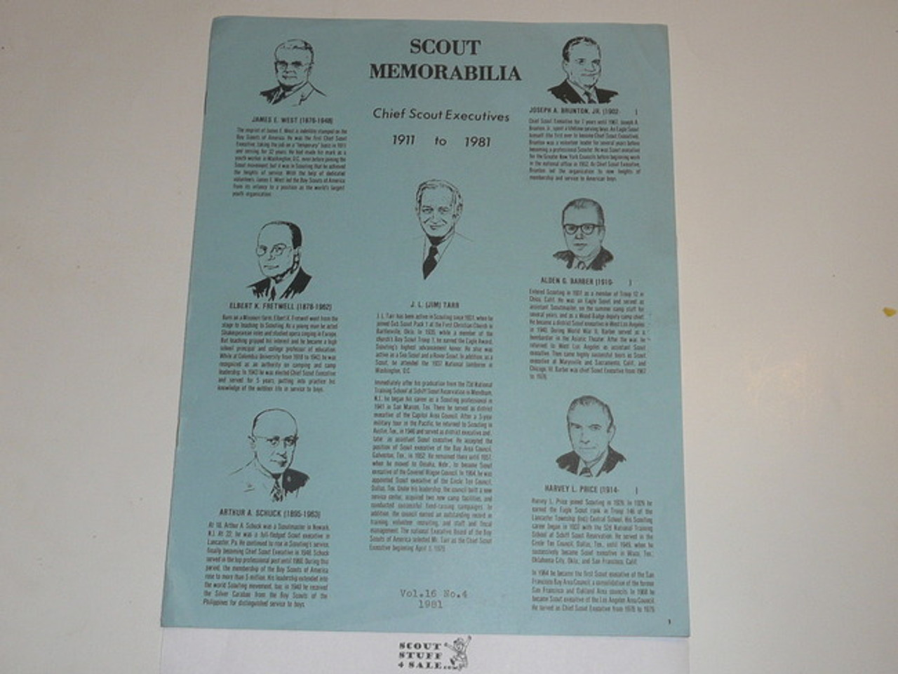 Scout Memorabilia Magazine, 1981, Vol 16 #4